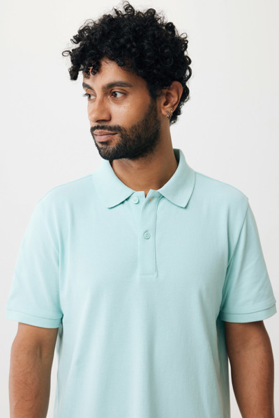 IQONIQ Yosemite recycled cotton pique polo - Crushed Mint / L