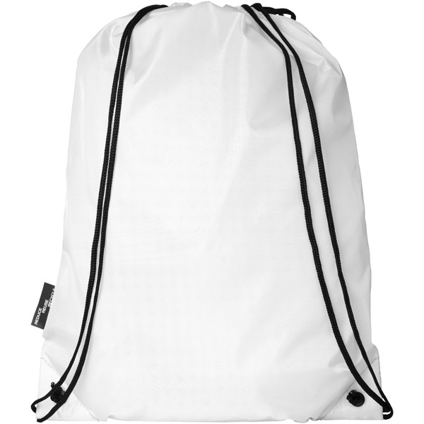 Oriole RPET drawstring bag 5L - White