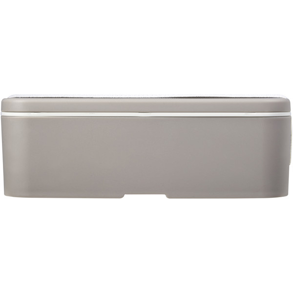 MIYO Renew 700 ml single layer lunch box - Pebble Grey / White