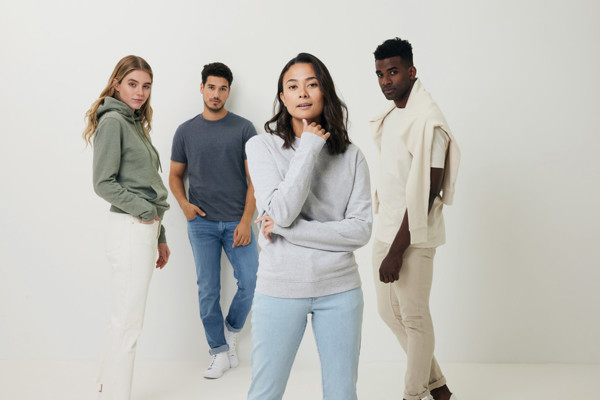 IQONIQ Denali recycled cotton crew neck undyed - Natural Raw / L