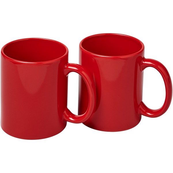 Set de regalo de 2 tazas "Ceramic" - Rojo