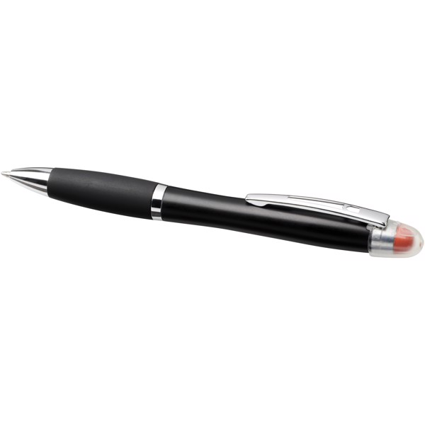 Nash light-up black barrel and grip ballpoint pen