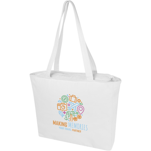 Weekender 500 g/m² Aware™ recycled tote bag - White