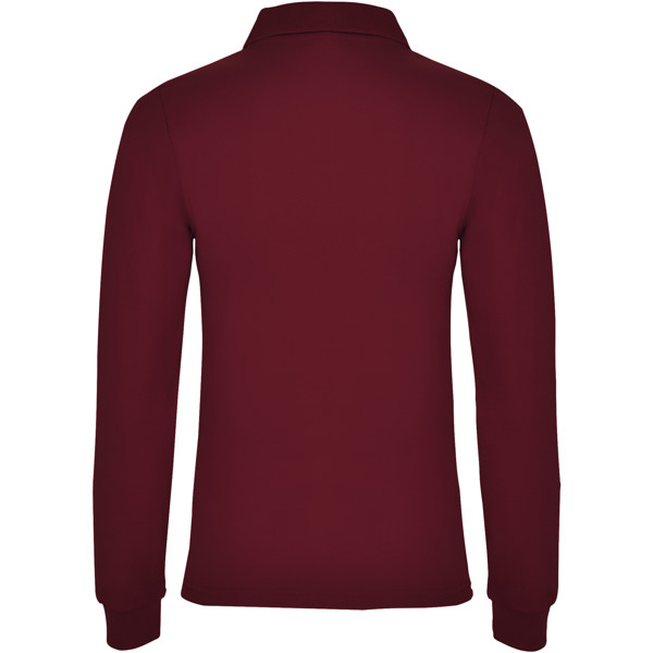 Estrella long sleeve women's polo - Garnet / S