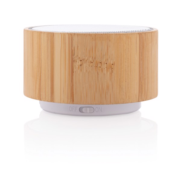 Bamboo wireless speaker - White / Brown