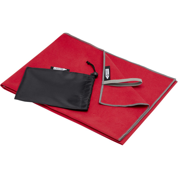 Pieter GRS ultra lightweight and quick dry towel 50x100 cm - Red