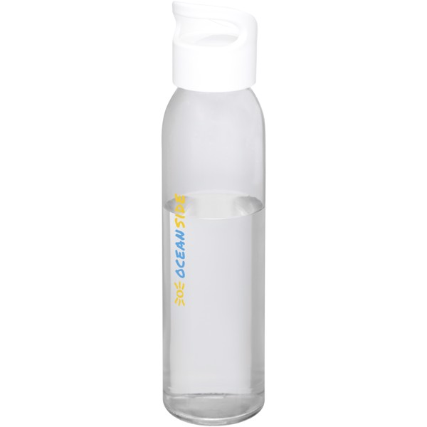 Bidón deportivo de vidrio de 500 ml "Sky" - Blanco