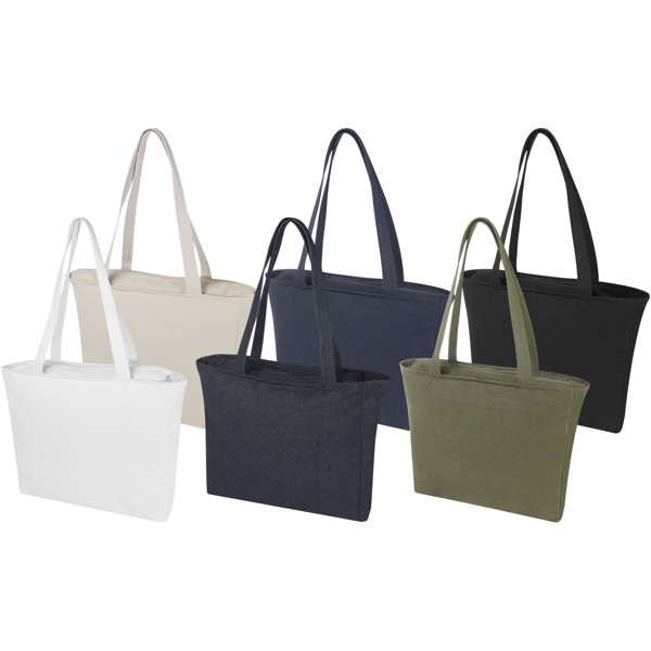 Weekender 500 g/m² Aware™ recycled tote bag - White