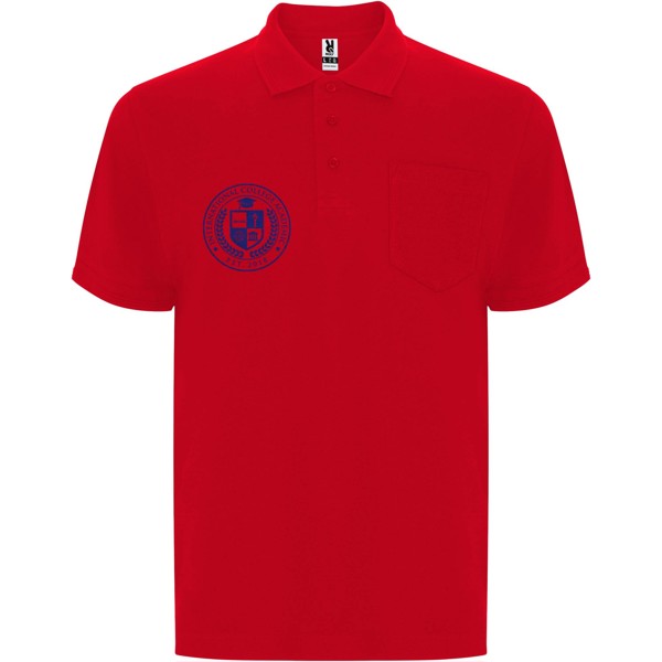 Centauro Premium short sleeve unisex polo - Red / 3XL