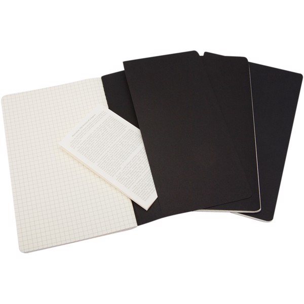Moleskine Cahier Journal L - squared - Solid Black