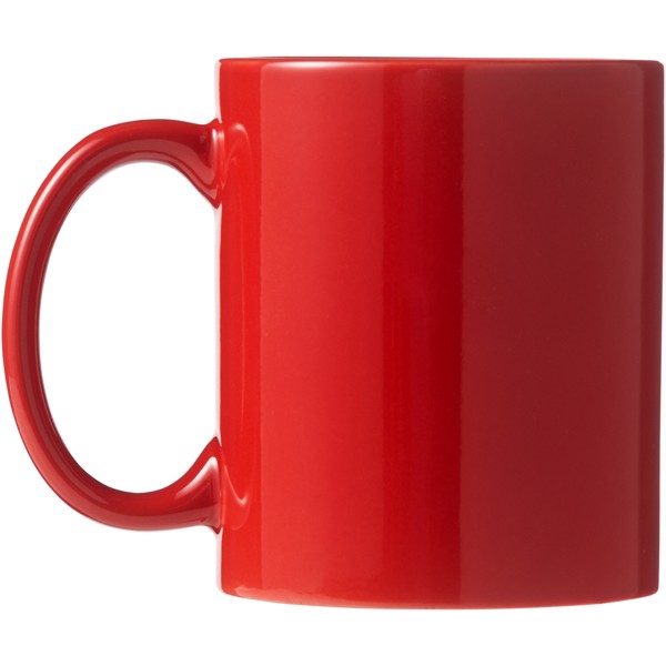 Dárková sada čtyř hrnků Ceramic - Červená s efektem námrazy