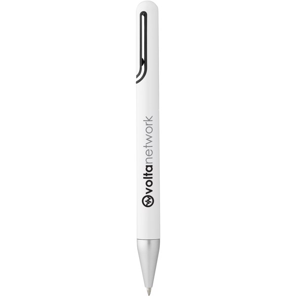 Nassau ballpoint pen - White / Solid black