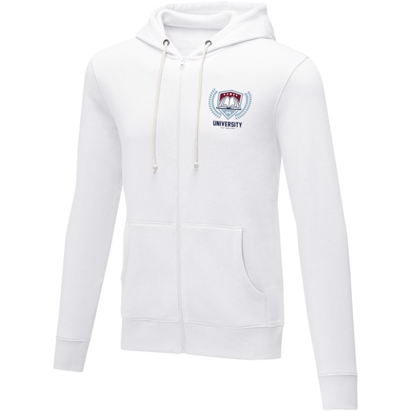 Theron men’s full zip hoodie - White / L