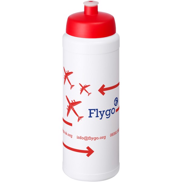 Baseline® Plus 750 ml lahev se sportovním víčkem - Bílá / Červená s efektem námrazy