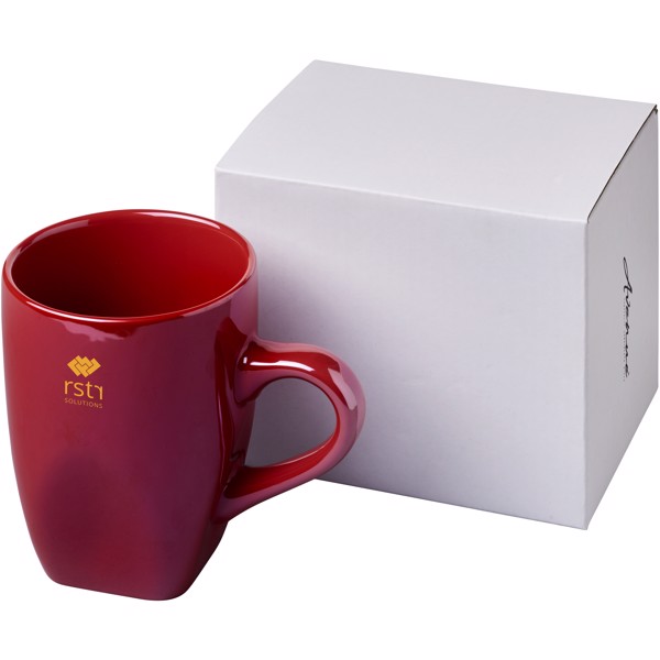 Taza de cerámica de alto brillo “Cosmic” - Rojo