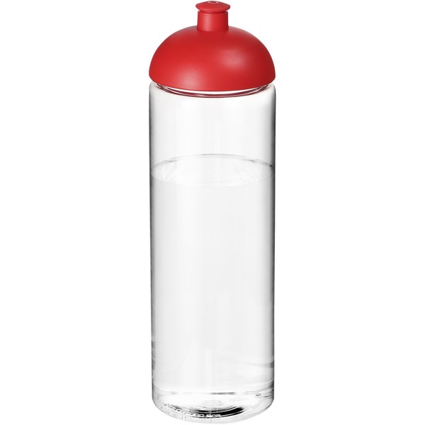 H2O Vibe 850 ml sportovní lahev s kupolovitým víčkem - Průhledná / Červená s efektem námrazy
