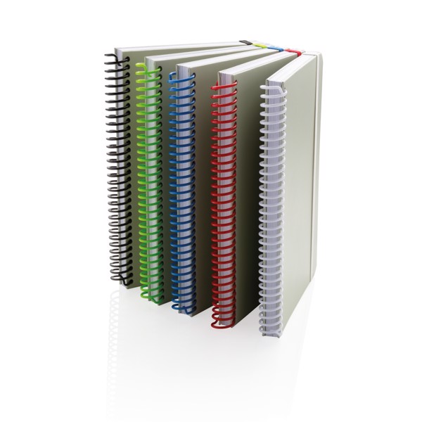 Deluxe A5 notebook with spiral ring