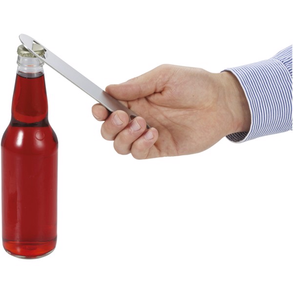 Paddle bottle opener