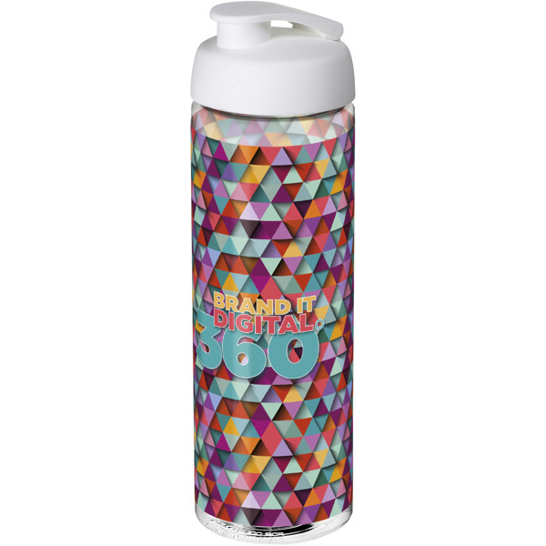 H2O Active® Vibe Bidón deportivo con tapa Flip de 850 ml - Transparente / Blanco