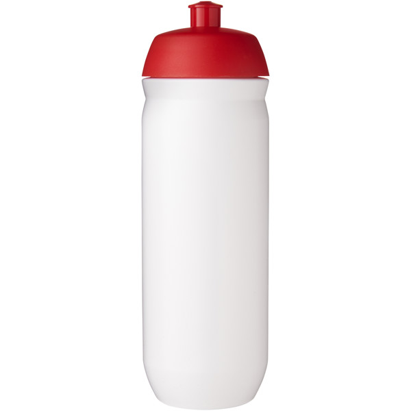 HydroFlex™ 750 ml squeezy sport bottle - Red / Transparent White