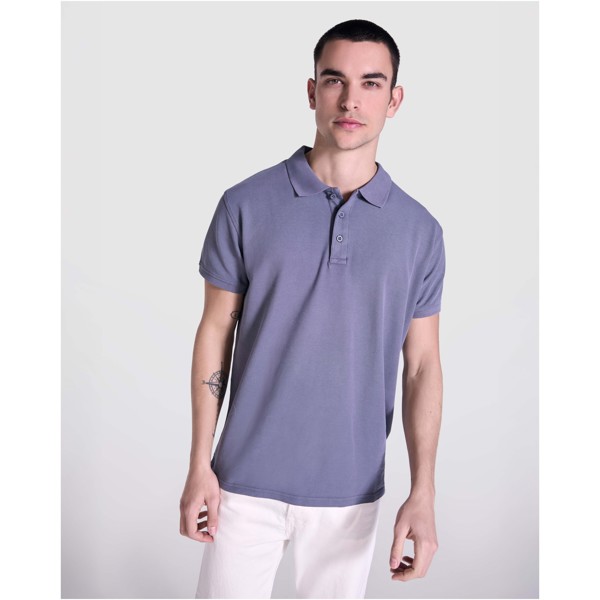 Cobain short sleeve unisex polo - Yellow / roly-XS