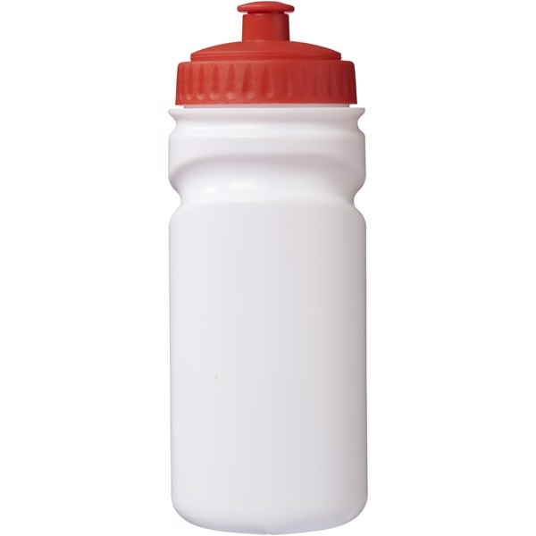 Easy-squeezy 500 ml white sport bottle - White / Red