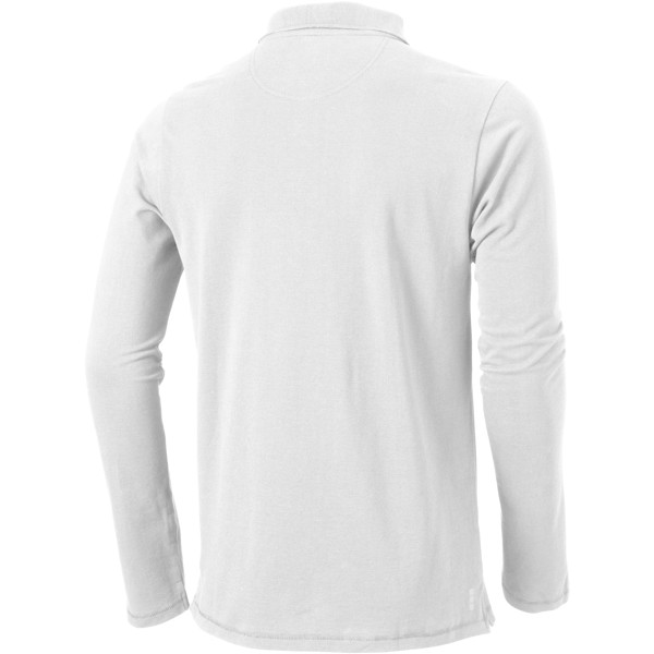 Polo de manga larga para hombre "Oakville" - Blanco / 3XL