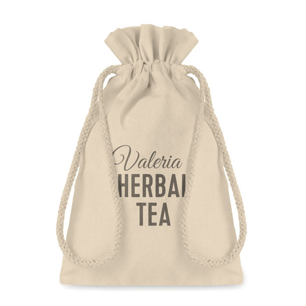 Small Cotton draw cord bag Taske Small