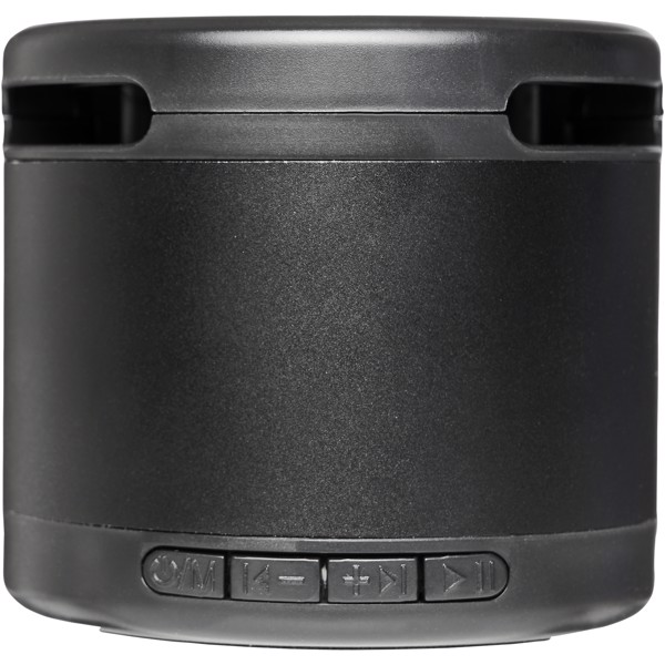 Altavoz Bluetooth® metálico con base de carga inalámbrica "Jones"