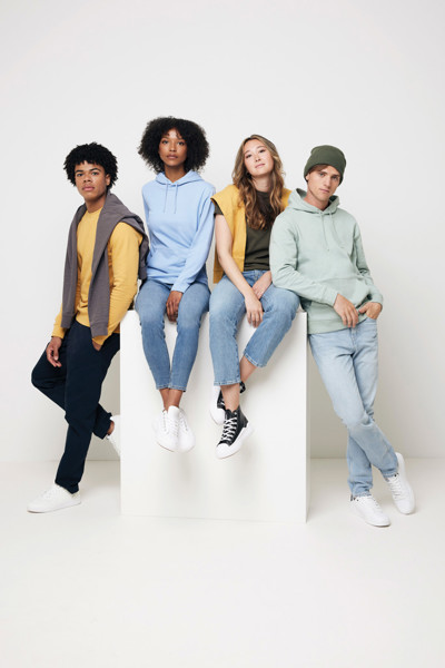 IQONIQ Jasper recycled cotton hoodie - Ochre Yellow / XS