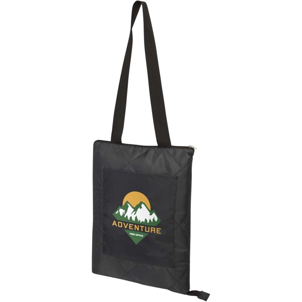 Clary GRS recycled polyester picnic blanket - Black