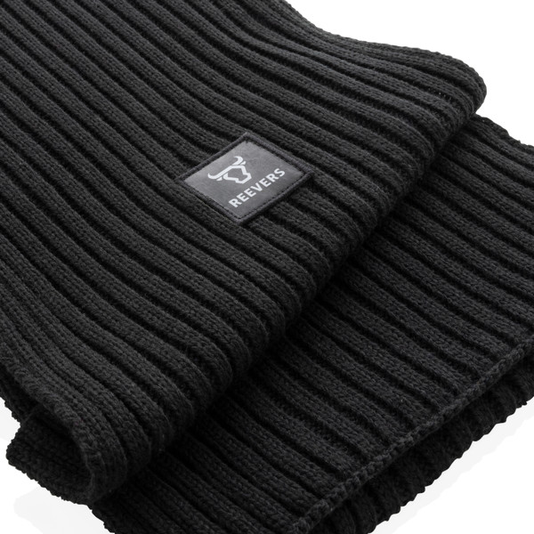 Impact AWARE™ Polylana® knitted scarf 180 x 25cm - Black
