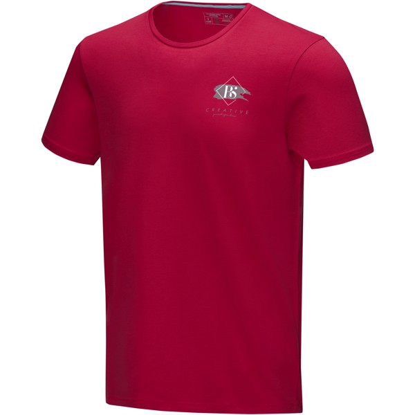 Balfour pánské organic tričko s krátkým rukávem - Červená s efektem námrazy / 3XL