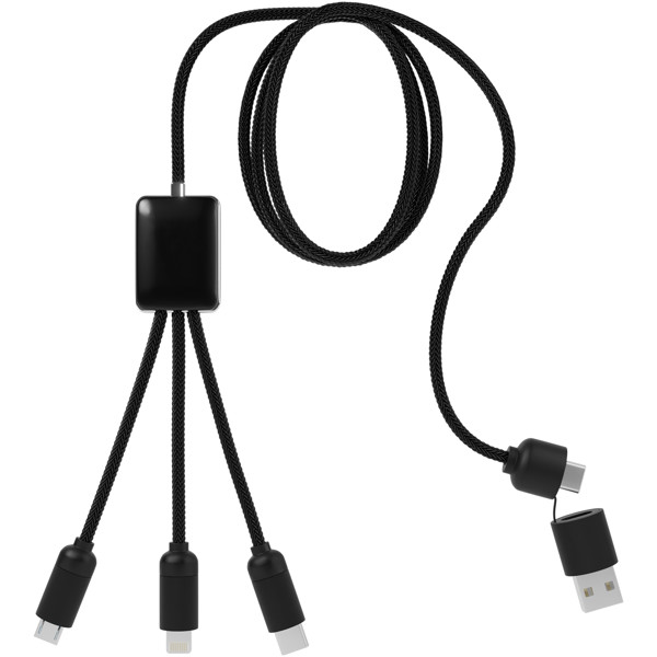 SCX.design C28 5-in-1 extended charging cable - Black / White