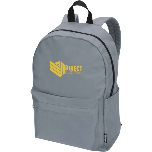 Byron 14\" GRS recycled city laptop backpack 16L - Grey