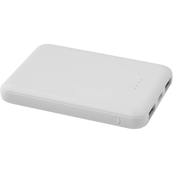 Asama 5000 mAh Type-C recycled plastic power bank - White