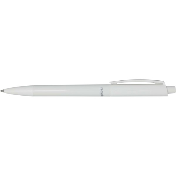 Martha recycled plastic ballpoint pen (black ink) - White