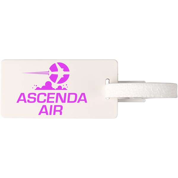 River window luggage tag - White