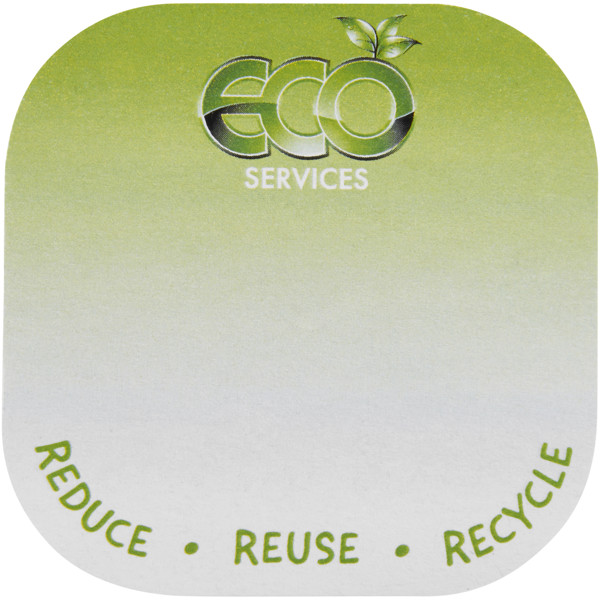 Sticky-Mate® square-shaped recycled sticky notes with rounded corners