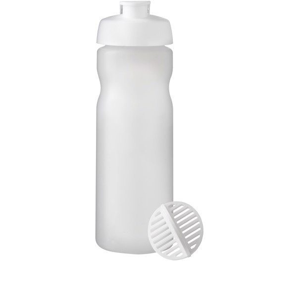 Baseline Plus 650 ml shaker bottle - White / Frosted clear