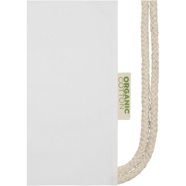 Odisha 140 g/m² OCS organic drawstring bag 5L - White