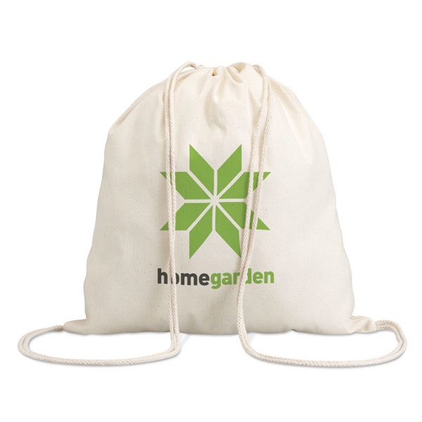 100gr/m² cotton drawstring bag Hundred