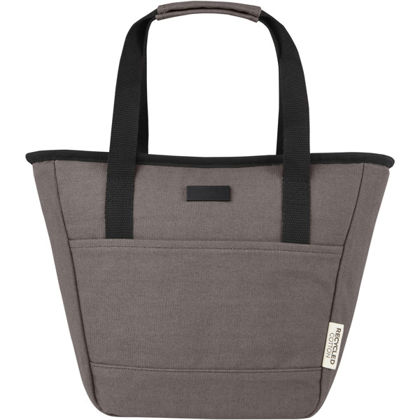 Joey 9-can GRS recycled canvas lunch cooler bag 6L - Grey