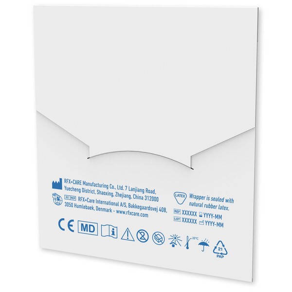 10-pieces plasters with full colour printed paper envelope - White