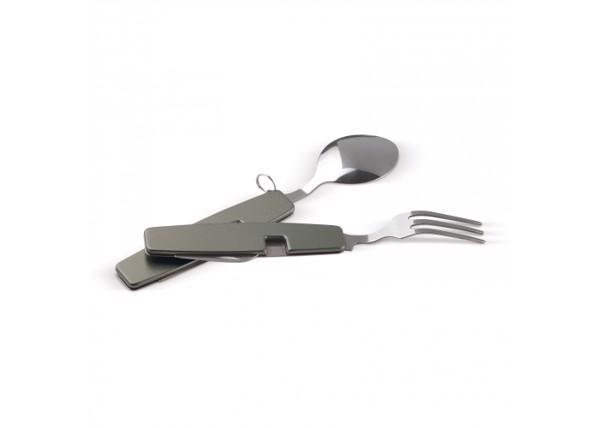 Foldable cutlery in multitool - Dark gun metal
