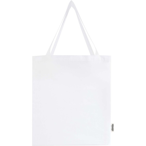 Odisha 180 g/m² OCS organic full gusset tote bag 14L - White