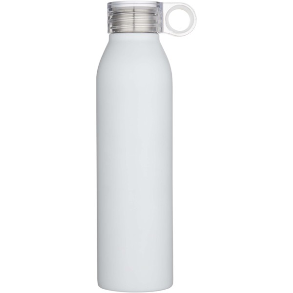 Grom 650 ml RCS recycled stainless steel water bottle - White