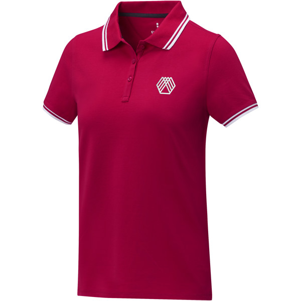 Amarago short sleeve women's tipping polo - Red / L