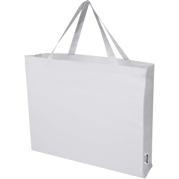 Odessa 220 g/m² GRS recycled cotton tote bag 40L - White