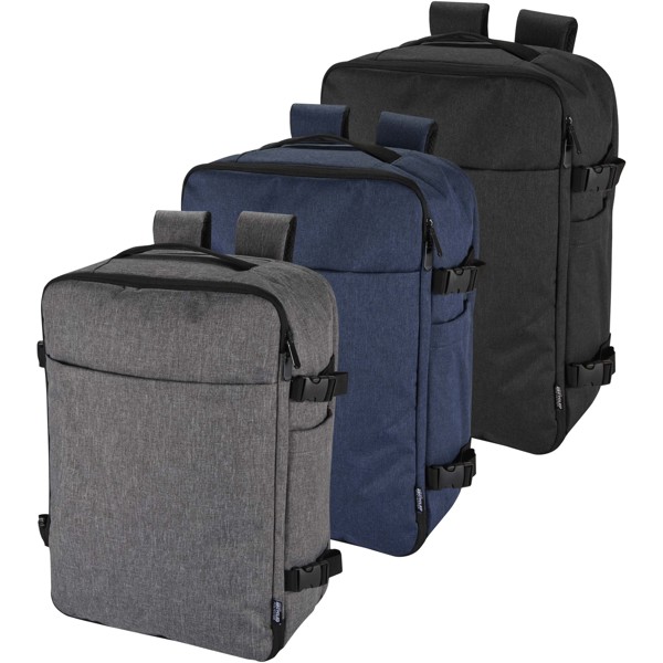 Libra 17" GRS recycled carry-on backpack 25L - Heather Charcoal